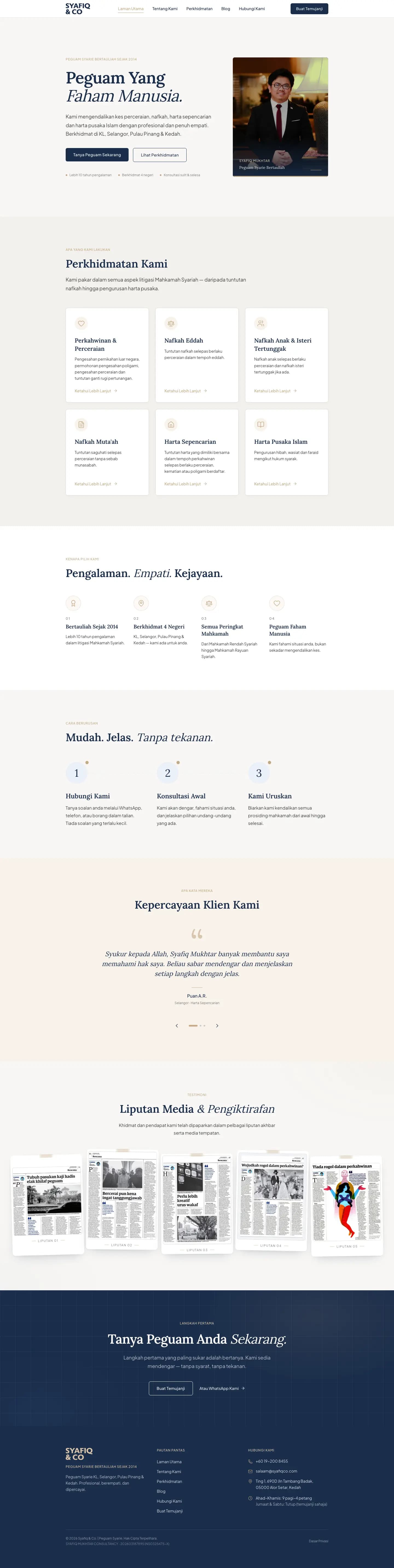 Syafiq & Co. website