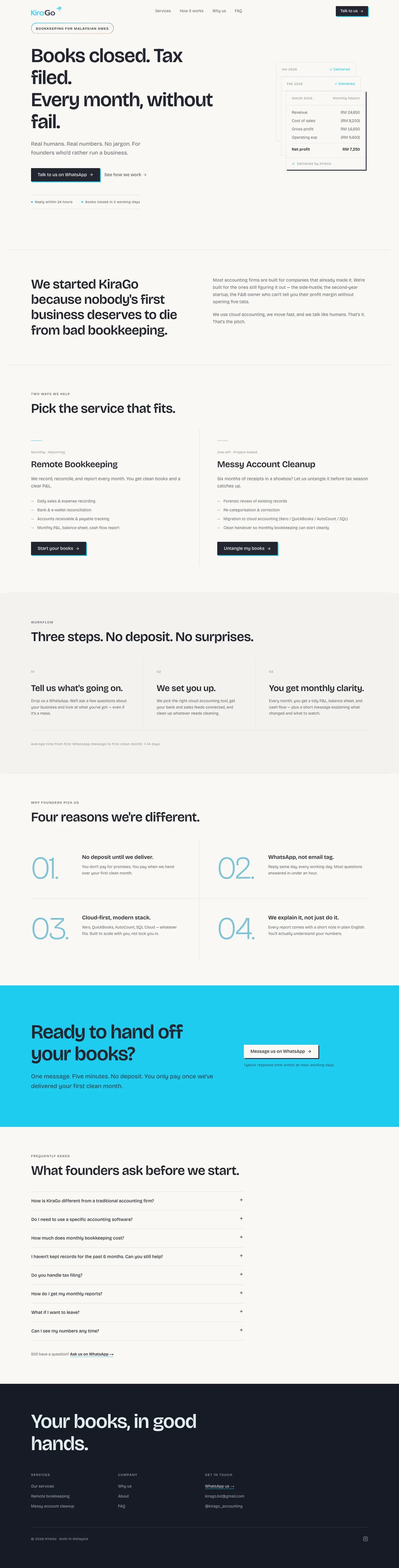 KiraGo website